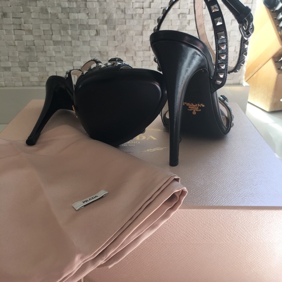 NEW:  Prada Stud Sandal - Picture 2 of 8